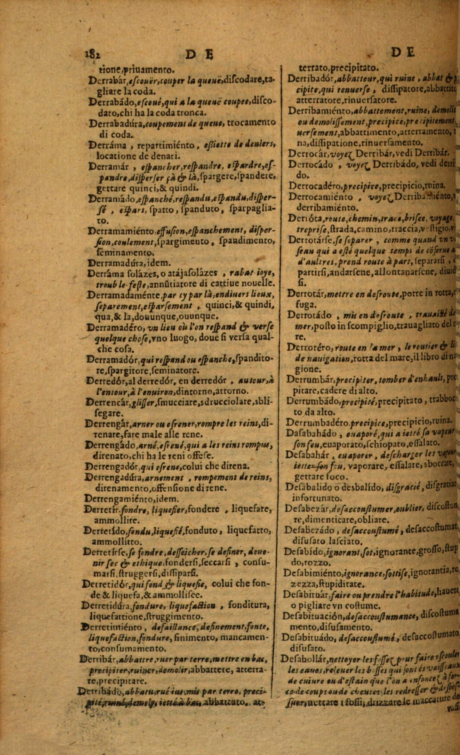 1617 - Samuel Crespin - Trésor des trois langues espagnole, française et italienne (Première partie) - Regensburg
