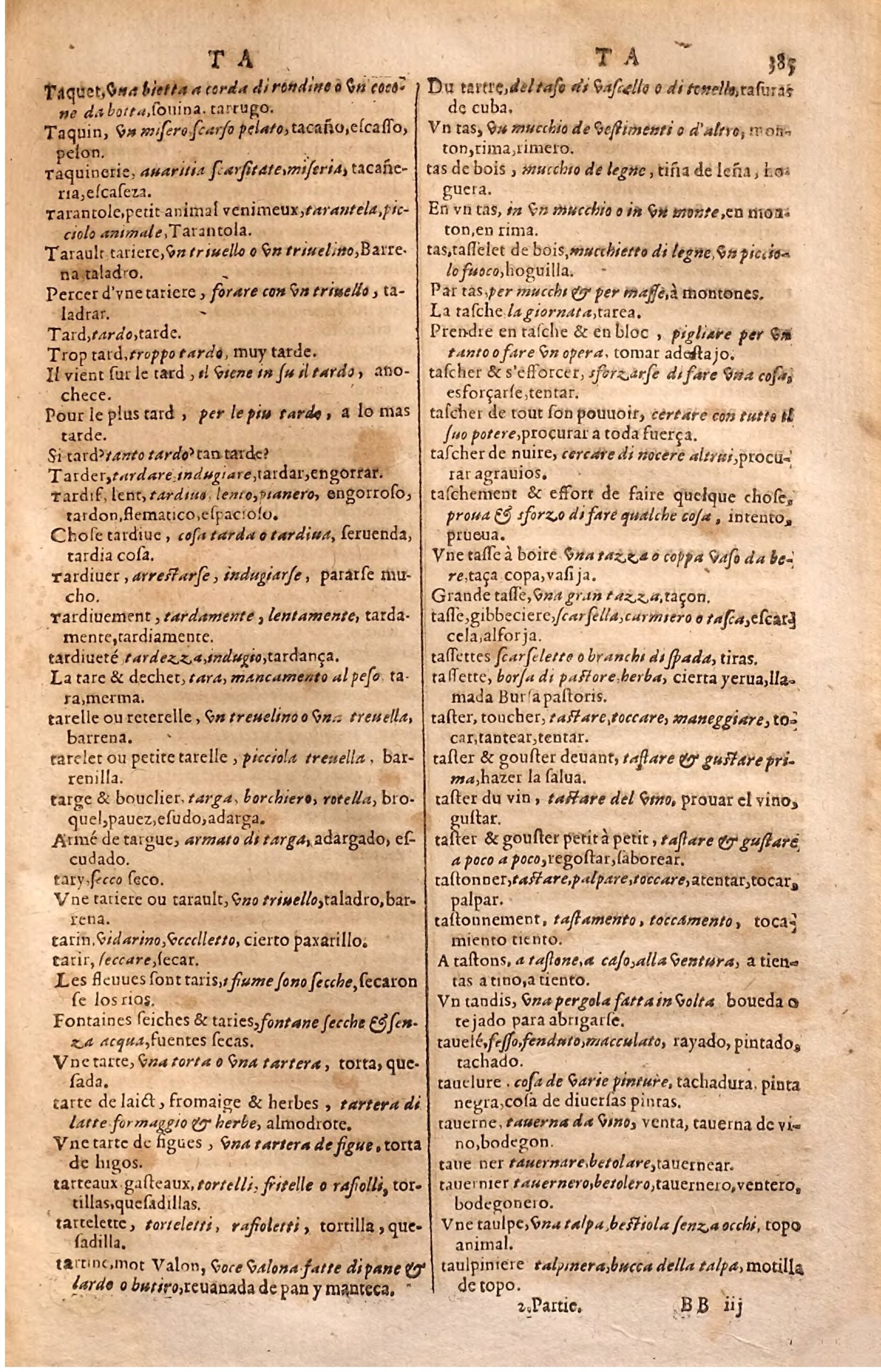 1627 - Jacques Crespin - Trésor des trois langues (Seconde partie) - Regensburg