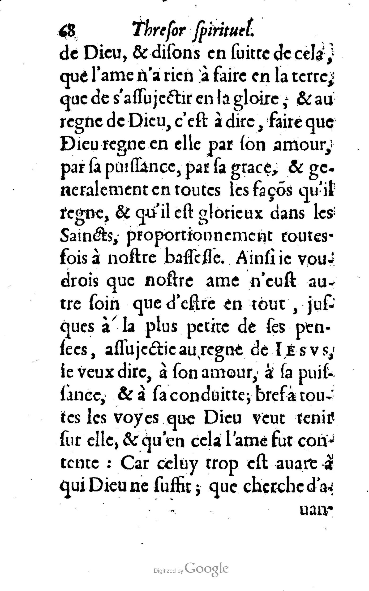 1633 - François Waudré - Trésor spirituel contenant les excellences du christianisme - BM Lyon