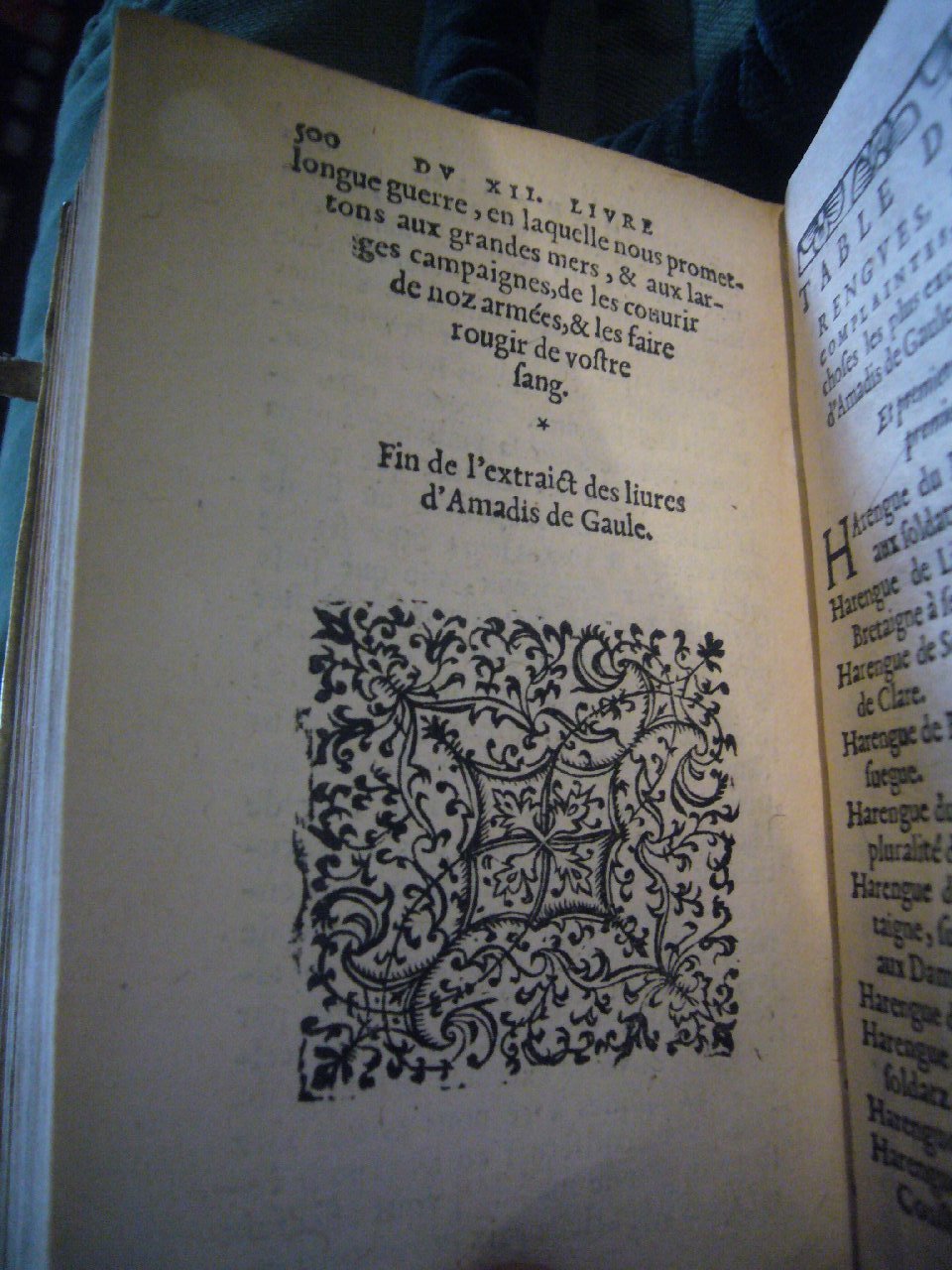 1567 - Jean Pygot - Trésor des Amadis - BnF Arsenal