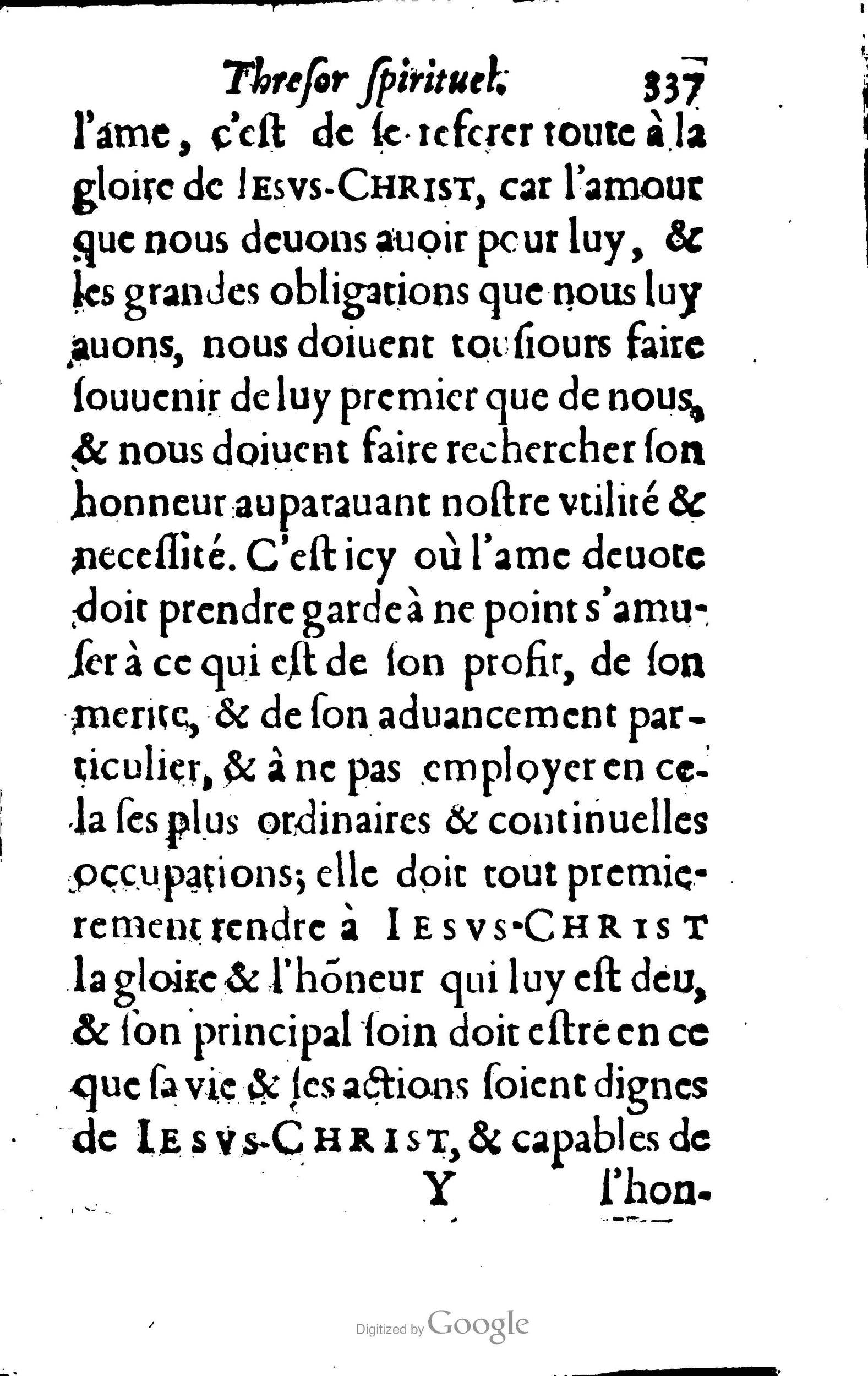 1633 - François Waudré - Trésor spirituel contenant les excellences du christianisme - BM Lyon