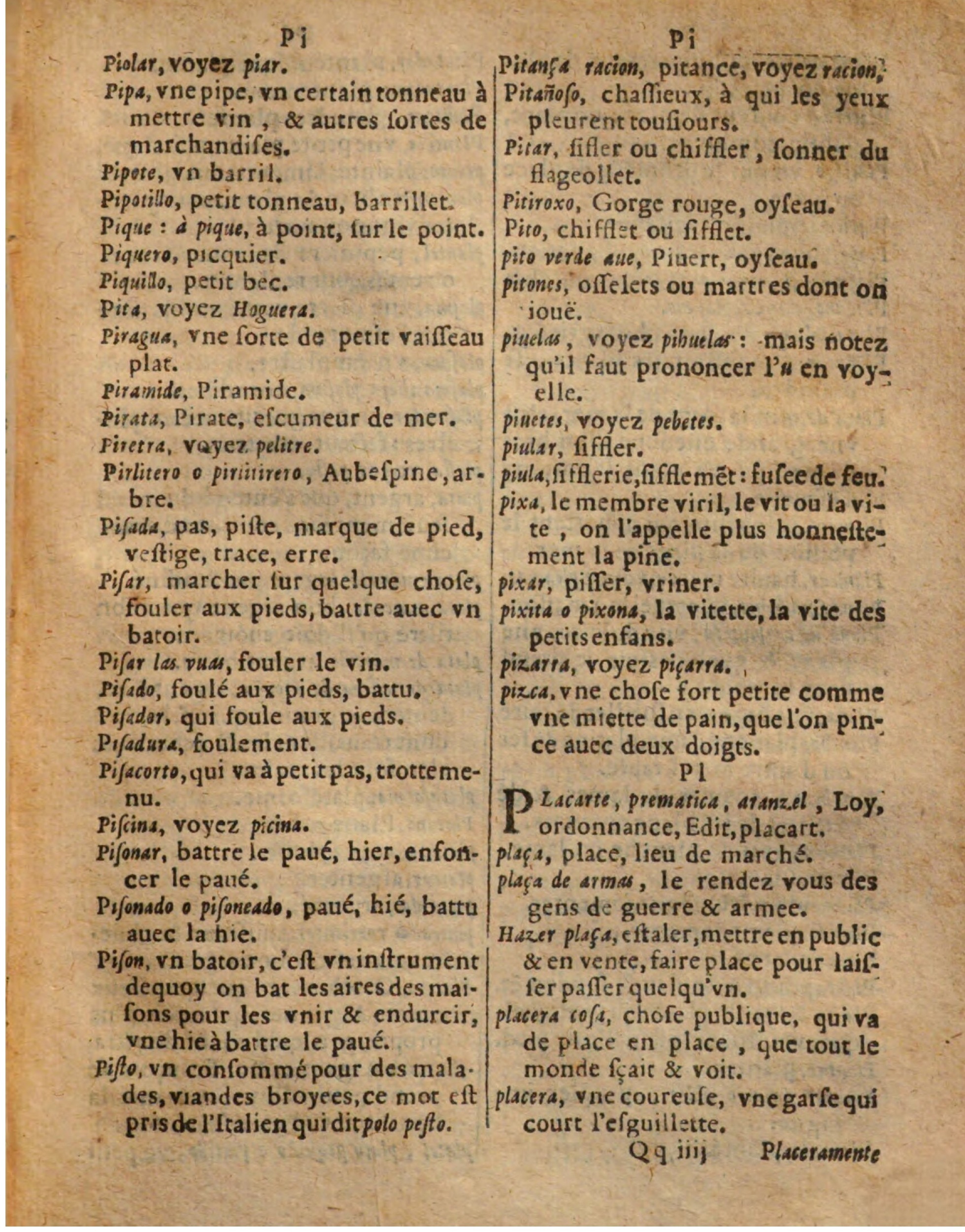 1625 - Hubert Antoine - Trésor des deux langues espagnole et française - Augsbourg