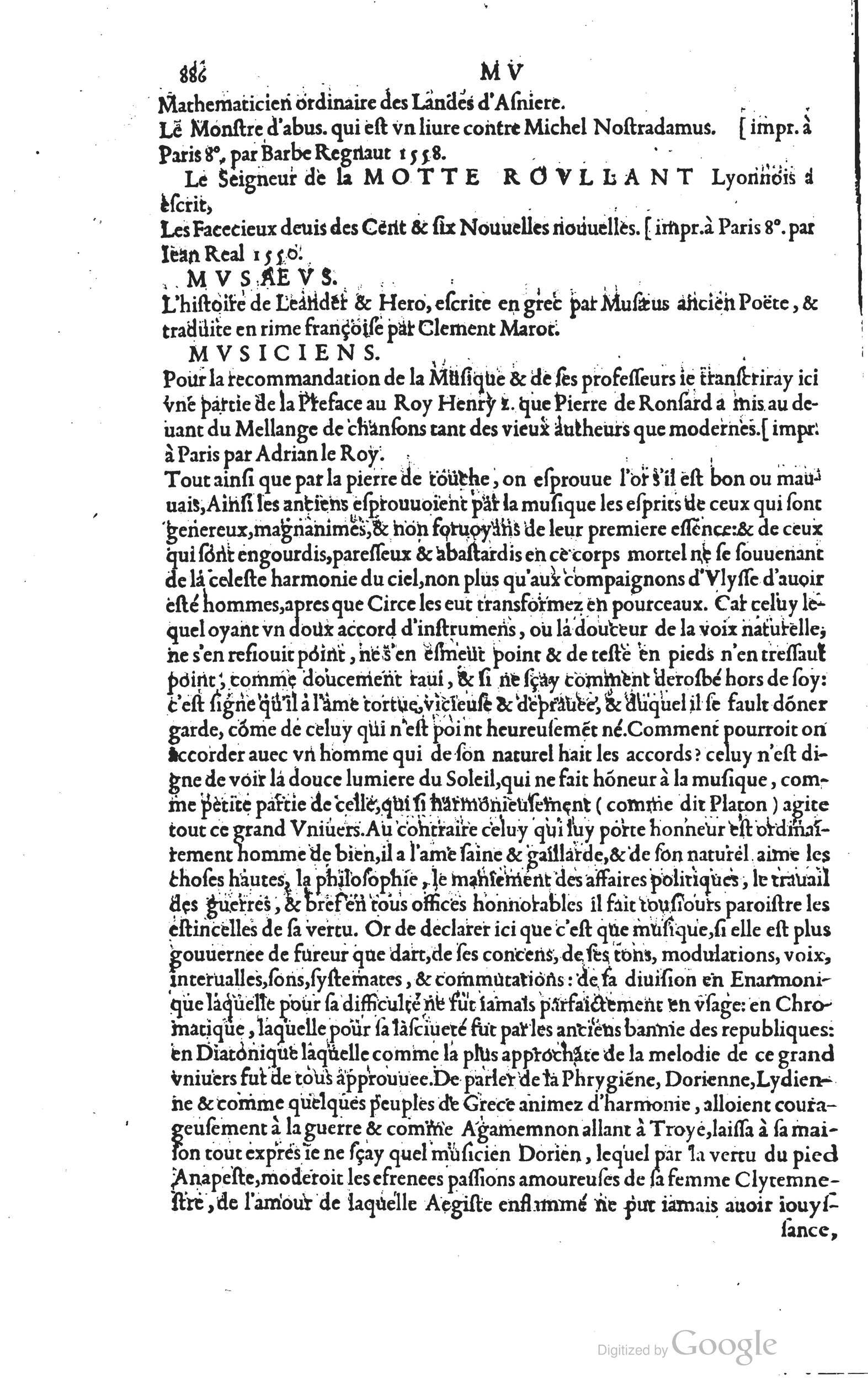 1585 - Barthélemy Honorat - Bibliothèques françaises - BSB Munich