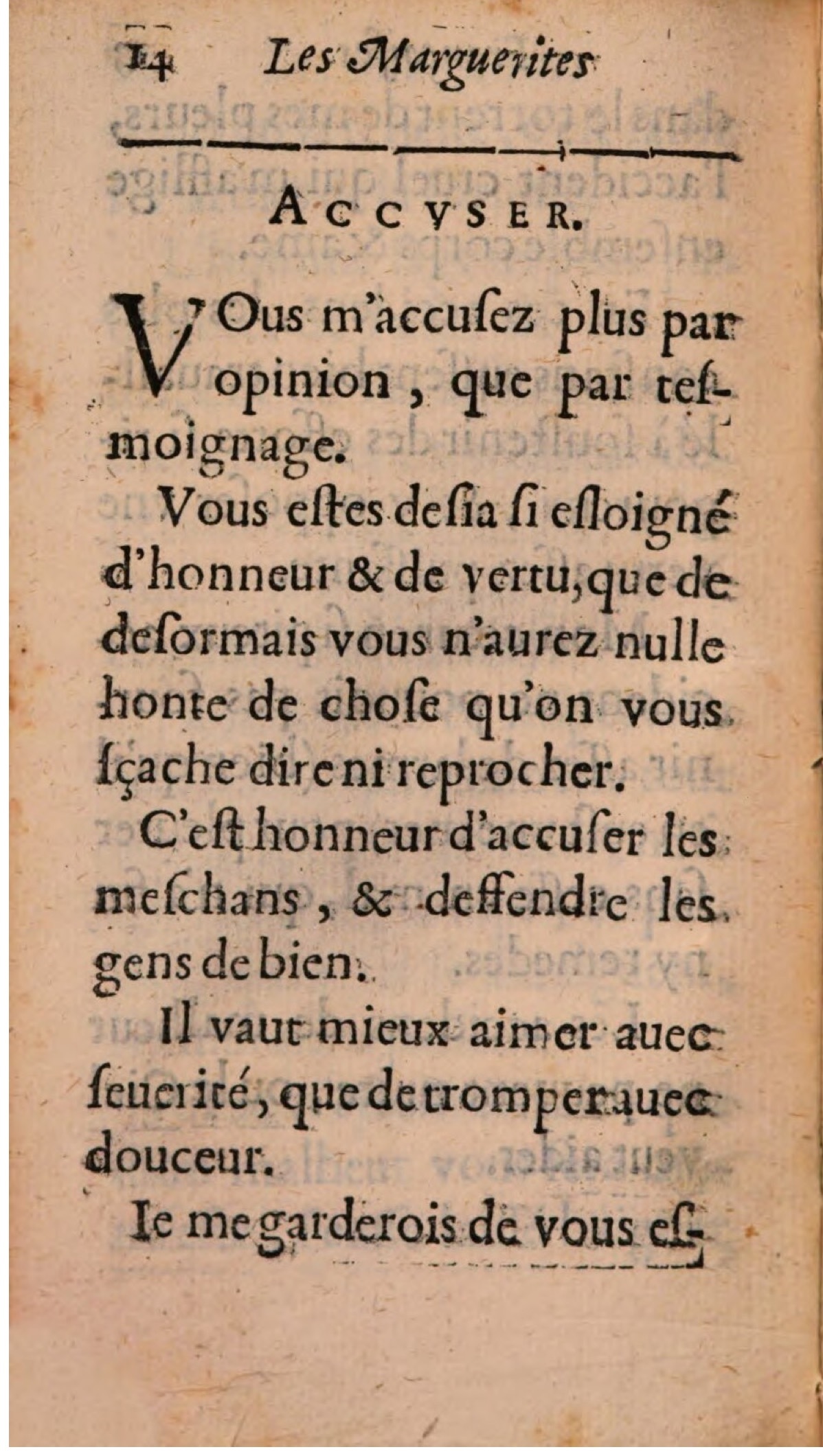 1608 - Théodore Reinsart - Les Marguerites françaises ou Trésor des Fleurs du bien-dire - BSB Munich