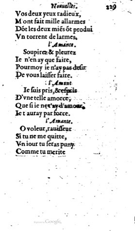 1623 - Jacques Cailloüé - Trésor ou recueil des chansons amoureuses - British Library