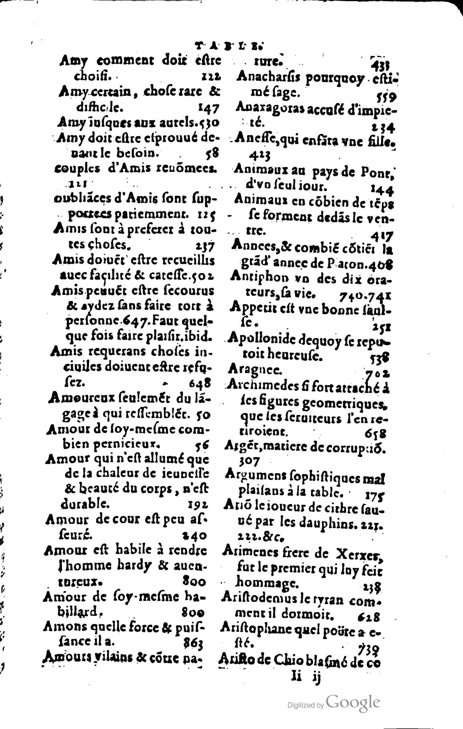1578 - Jean Poupy - Trésor des morales de Plutarque - BSB Munich