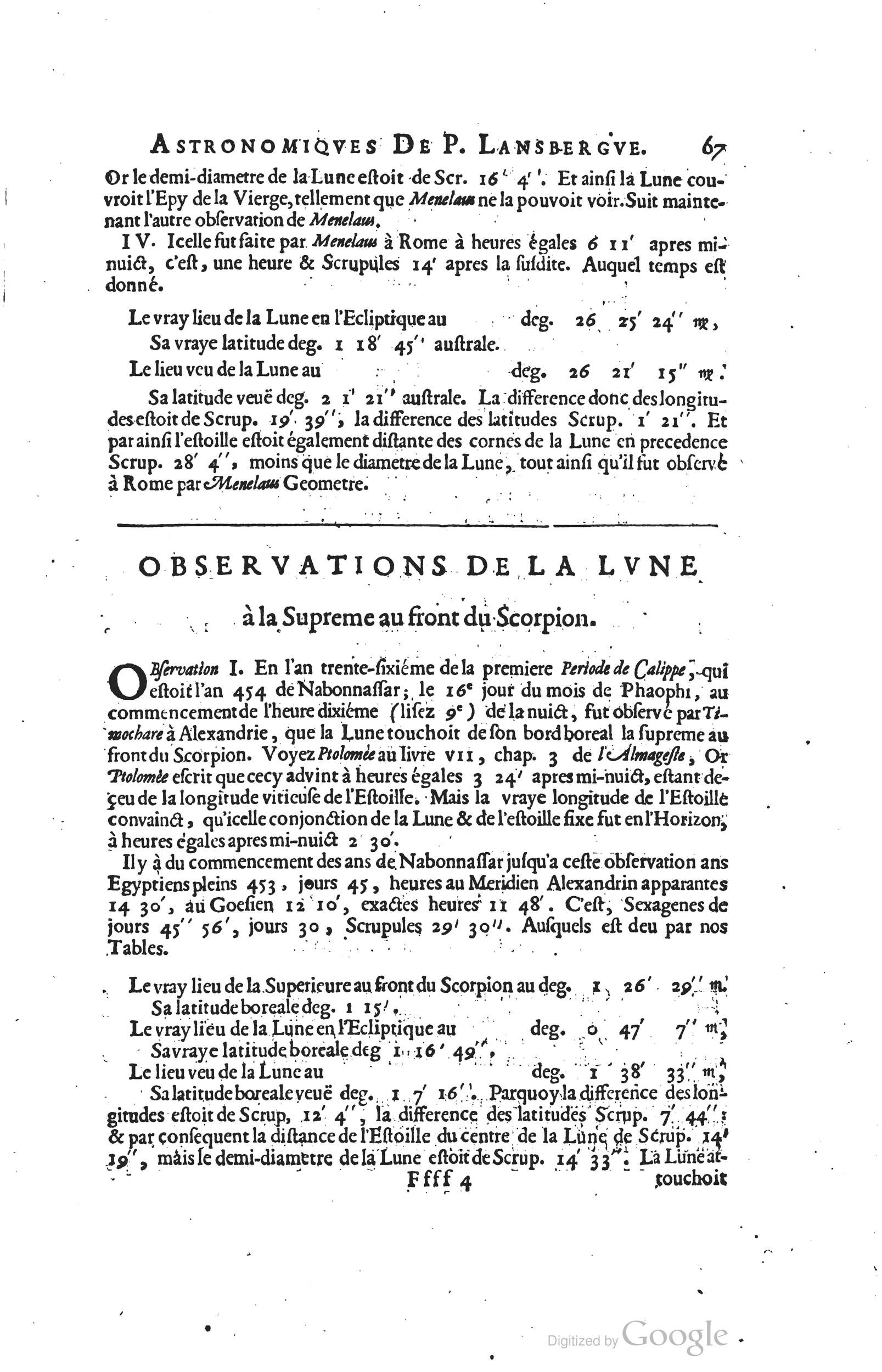 1634 - Zacharie Roman - Les Tables perpétuelles - Universiteit Leiden