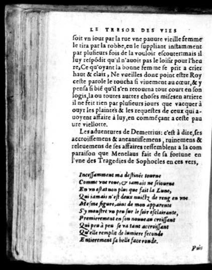 1574 - Benoît Rigaud - Trésor des vies de Plutarque - Avignon