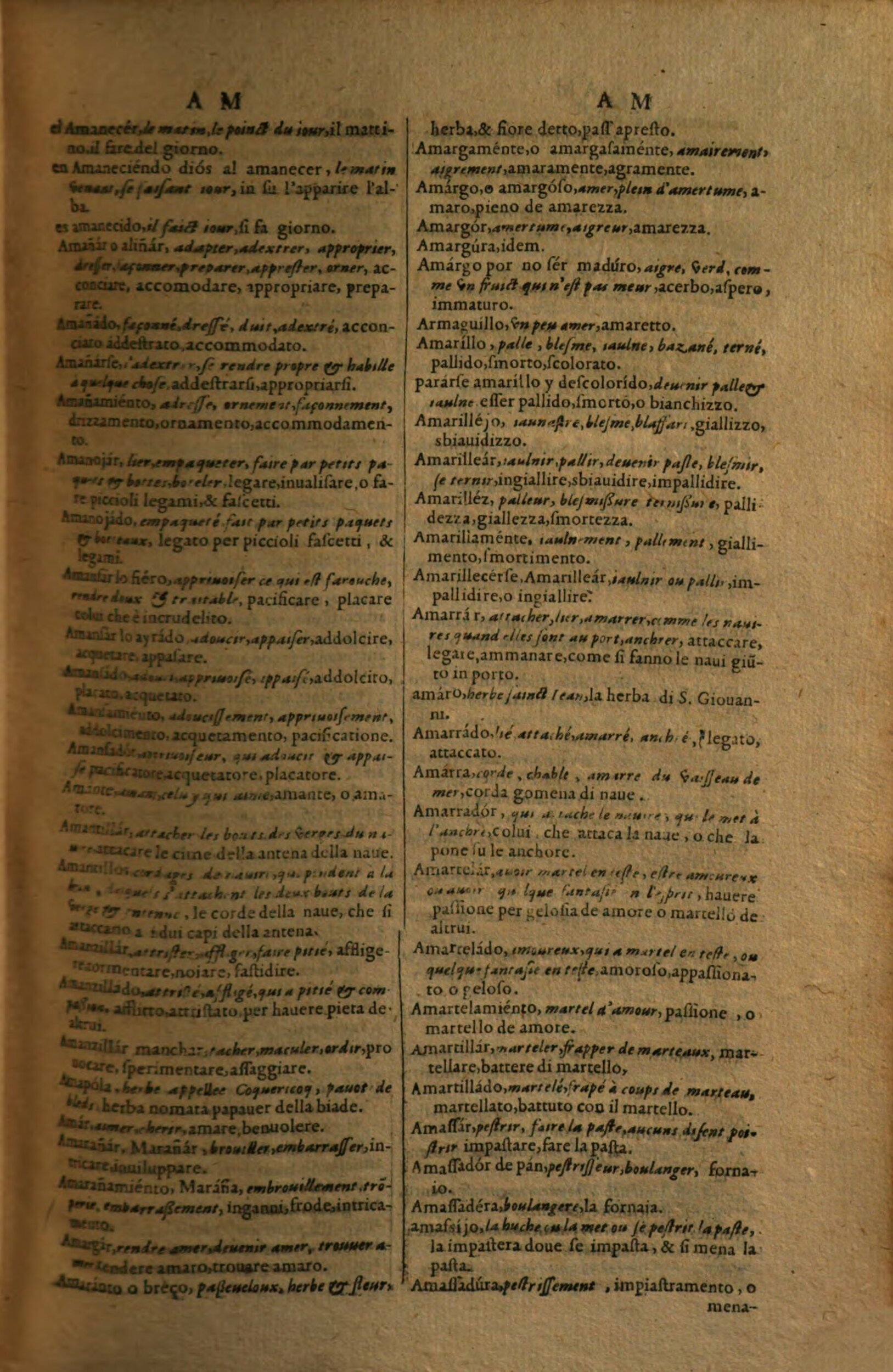 1617 - Samuel Crespin - Trésor des trois langues espagnole, française et italienne (Première partie) - Regensburg