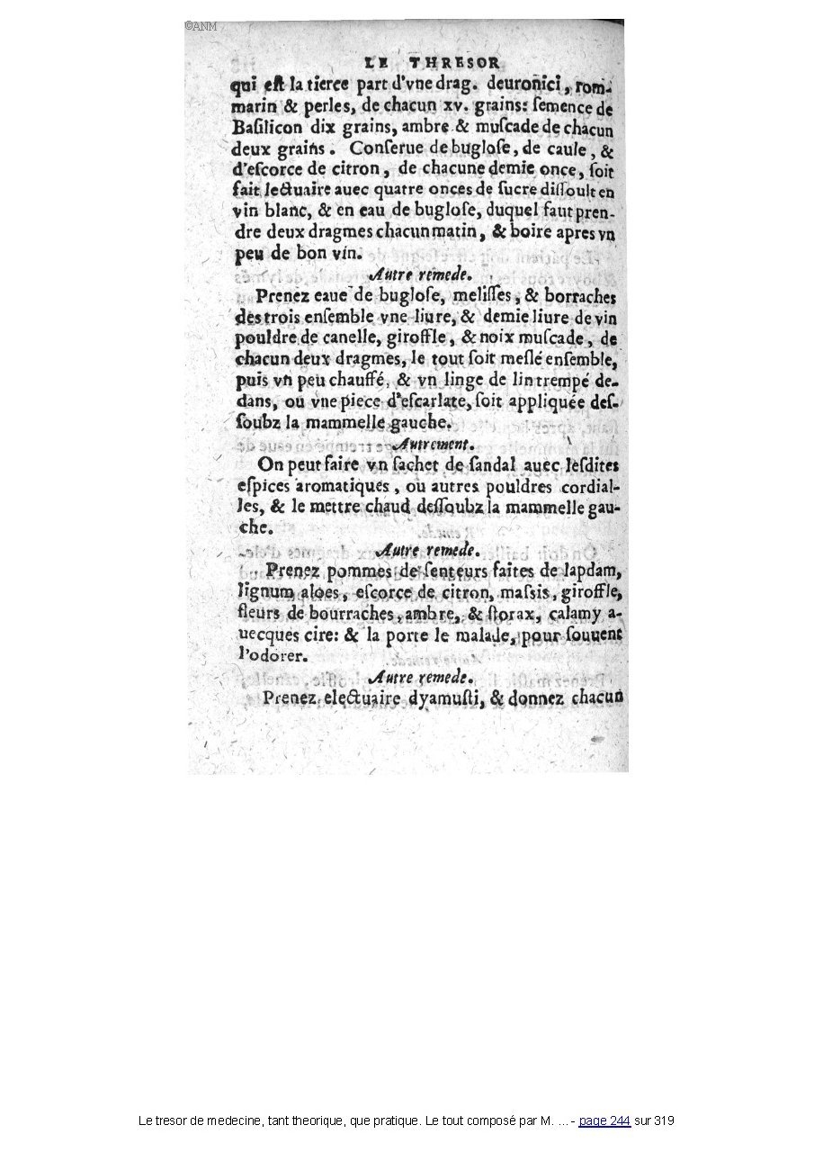 1560 - Pierre et Jan Moine - Trésor de médecine - Université Paris Cité 1560 - Pierre et Jan Moine - Trésor de médecine - Université Paris Cité