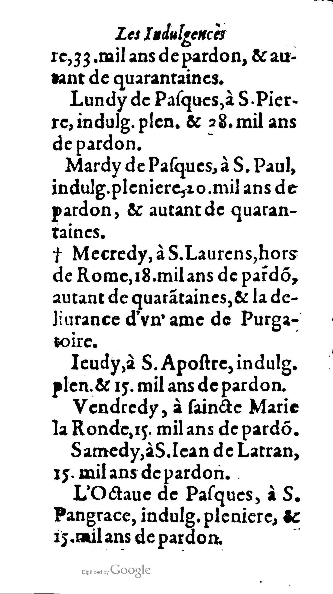 1604 - Jean Le Bouc - Trésor des indulgences du Saint Rosaire - BM Lyon 1604 - Jean Le Bouc - Trésor des indulgences du Saint Rosaire - BM Lyon
