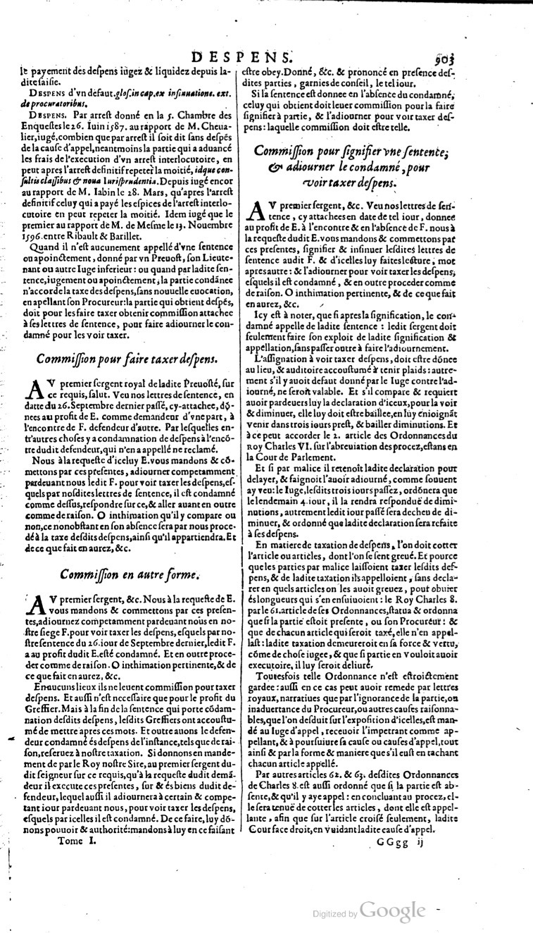 1629 - Veuve Nicolas Buon - Trésor du droit français (21754 T. 1) - BM Lyon