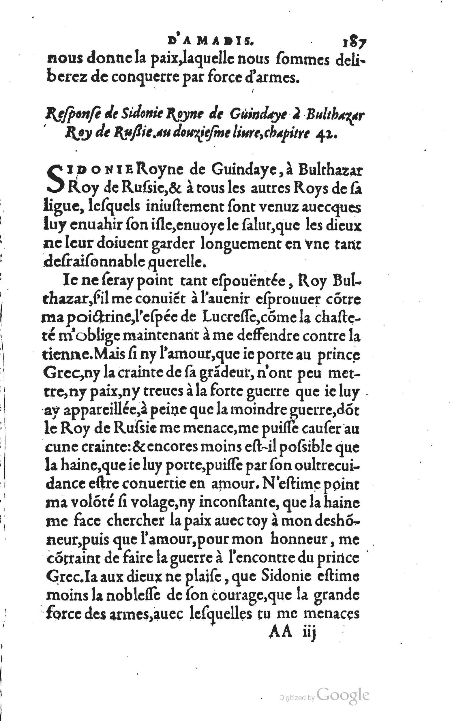 1560 - Vincent Sertenas et Gilles Robinot - Trésor des Amadis - British Library
