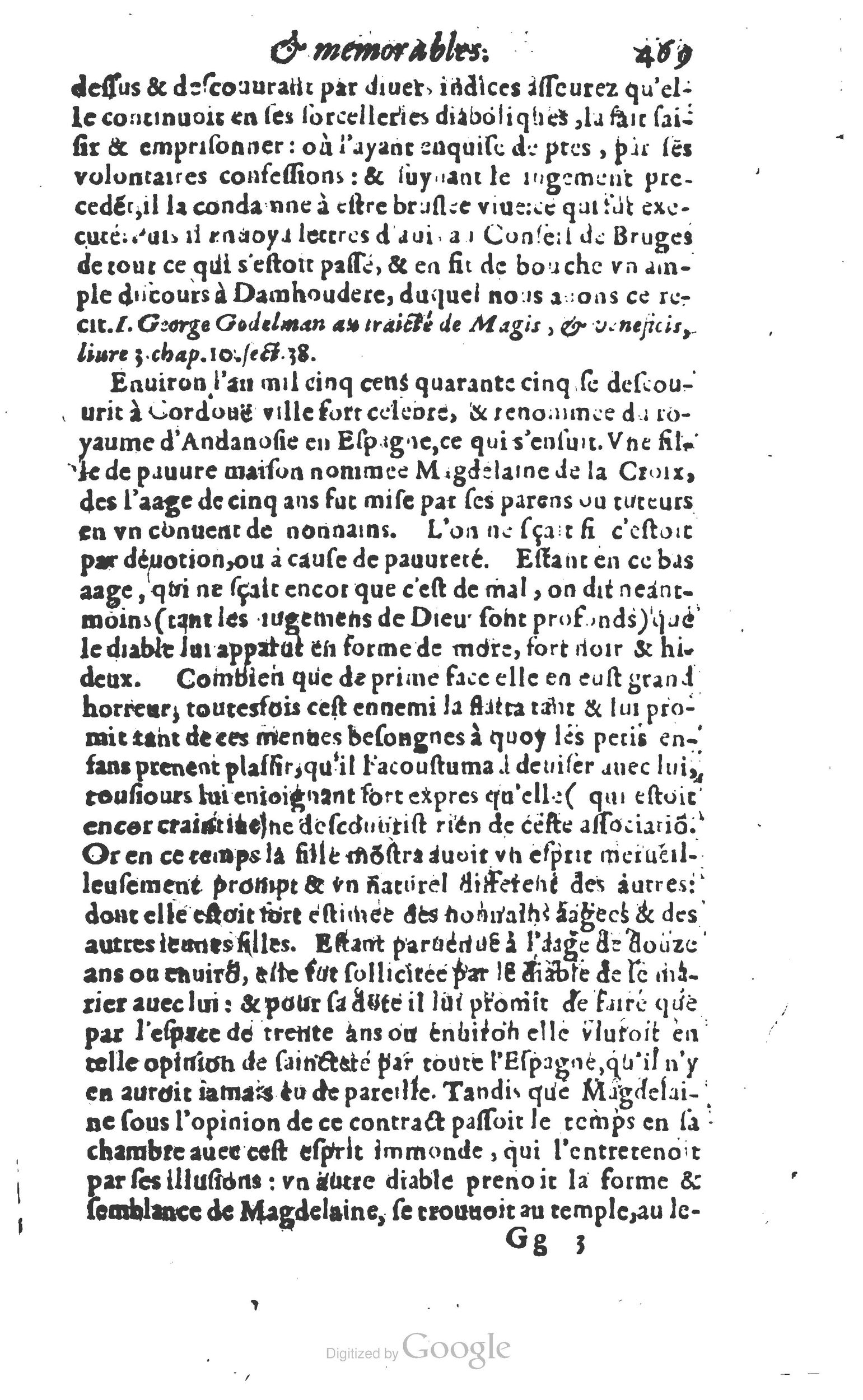 1610 - Paul Marceau - Trésor d’histoires admirables et mémorables - Princeton