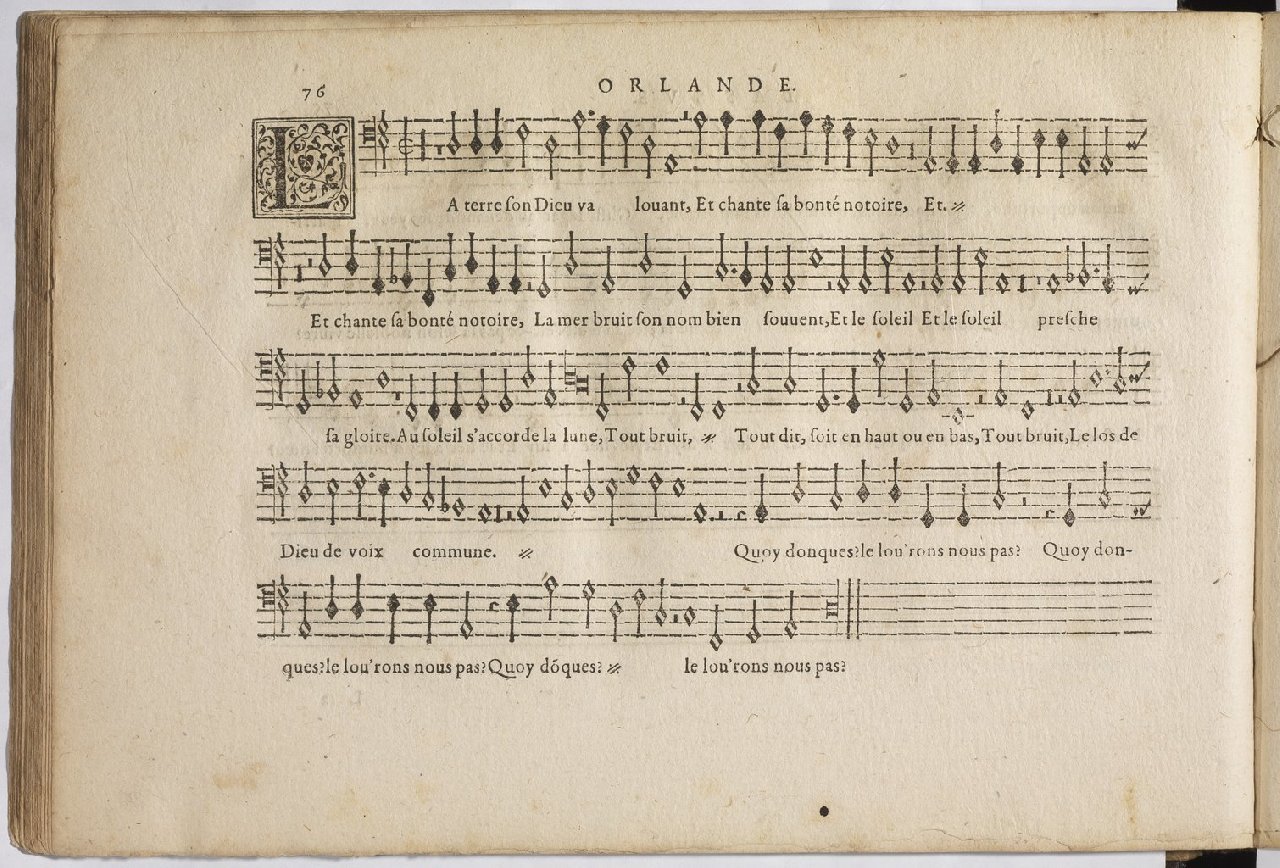 1594 - Paul Marceau - Trésor de musique d&#039;Orlande de Lassus, Superius, Bassus, Tenor, Quinta pars - BnF