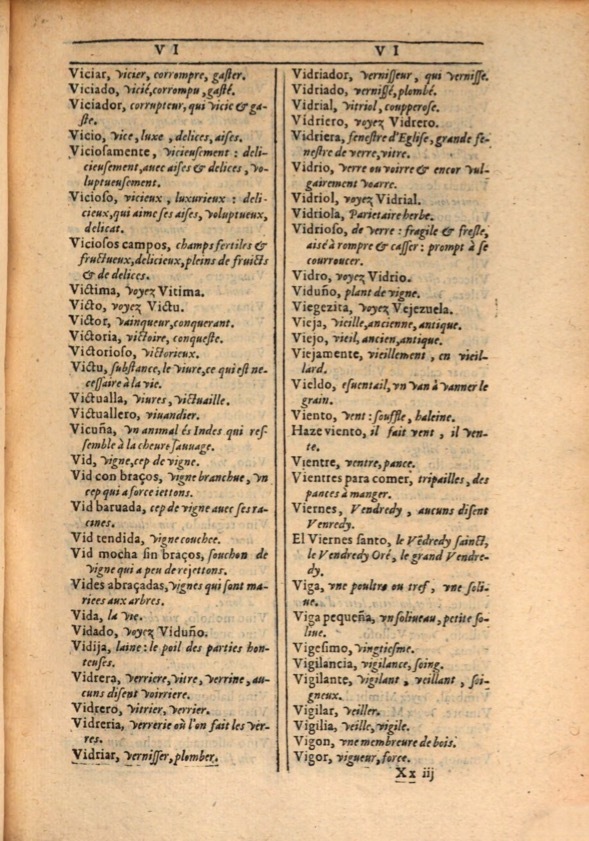 1607 - Marc Orry - Trésor des deux langues espagnole et française (Première et Seconde parties) - ÖNB Wien