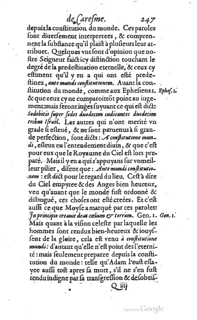 1607 - Nicolas Du Fossé - Trésor quadragésimal - T 01 - BM Lyon