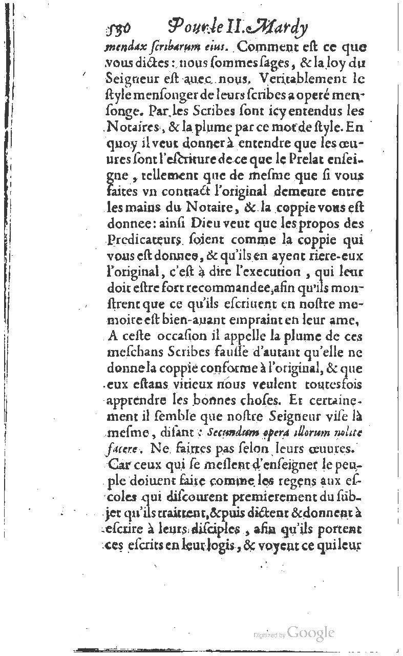 1607 - Nicolas Du Fossé - Trésor quadragésimal - T 01 - BM Lyon