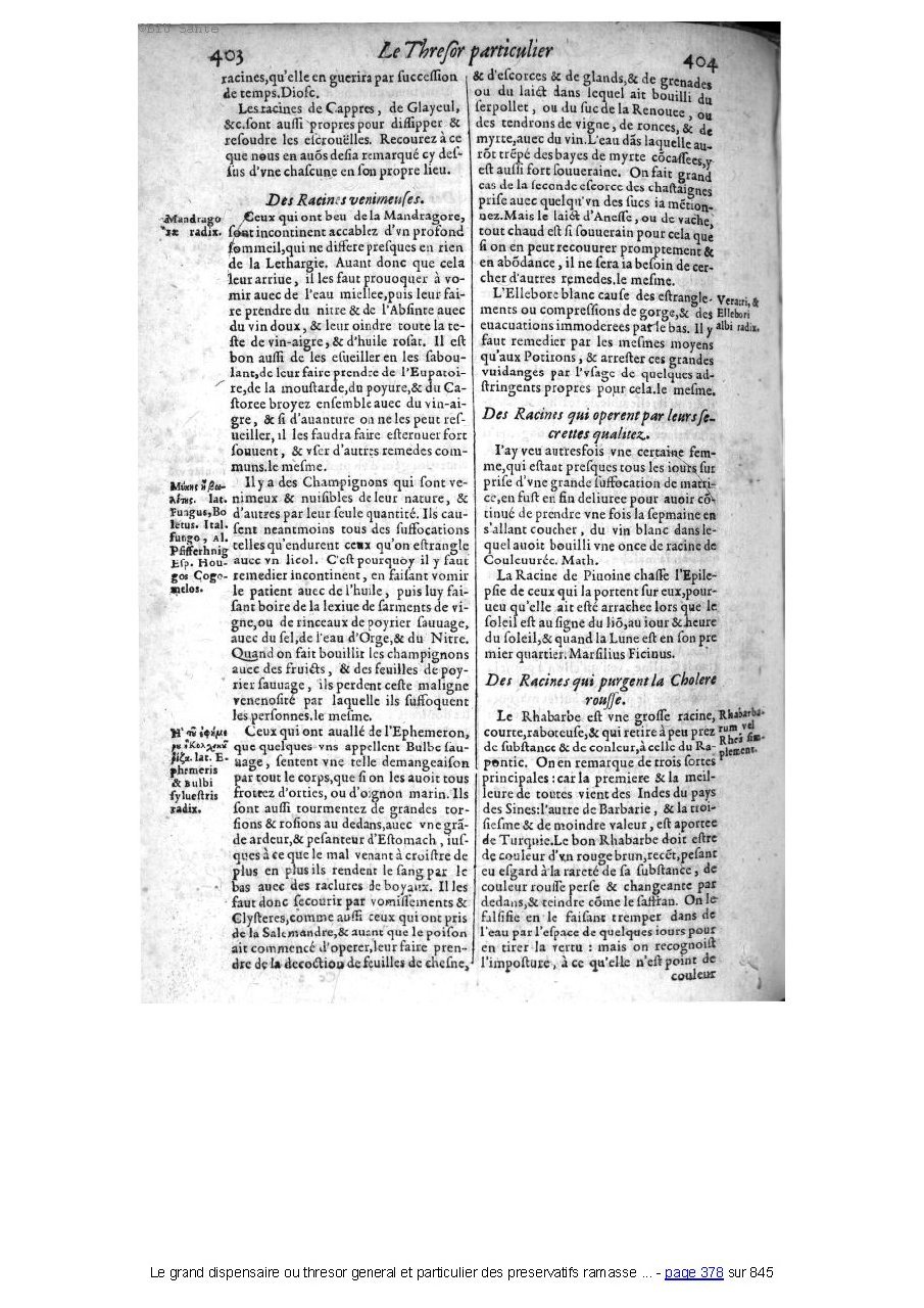 1609 - Étienne Gamonet - Grand dispensaire ou Trésor général et particulier des préservatifs - BIU Santé