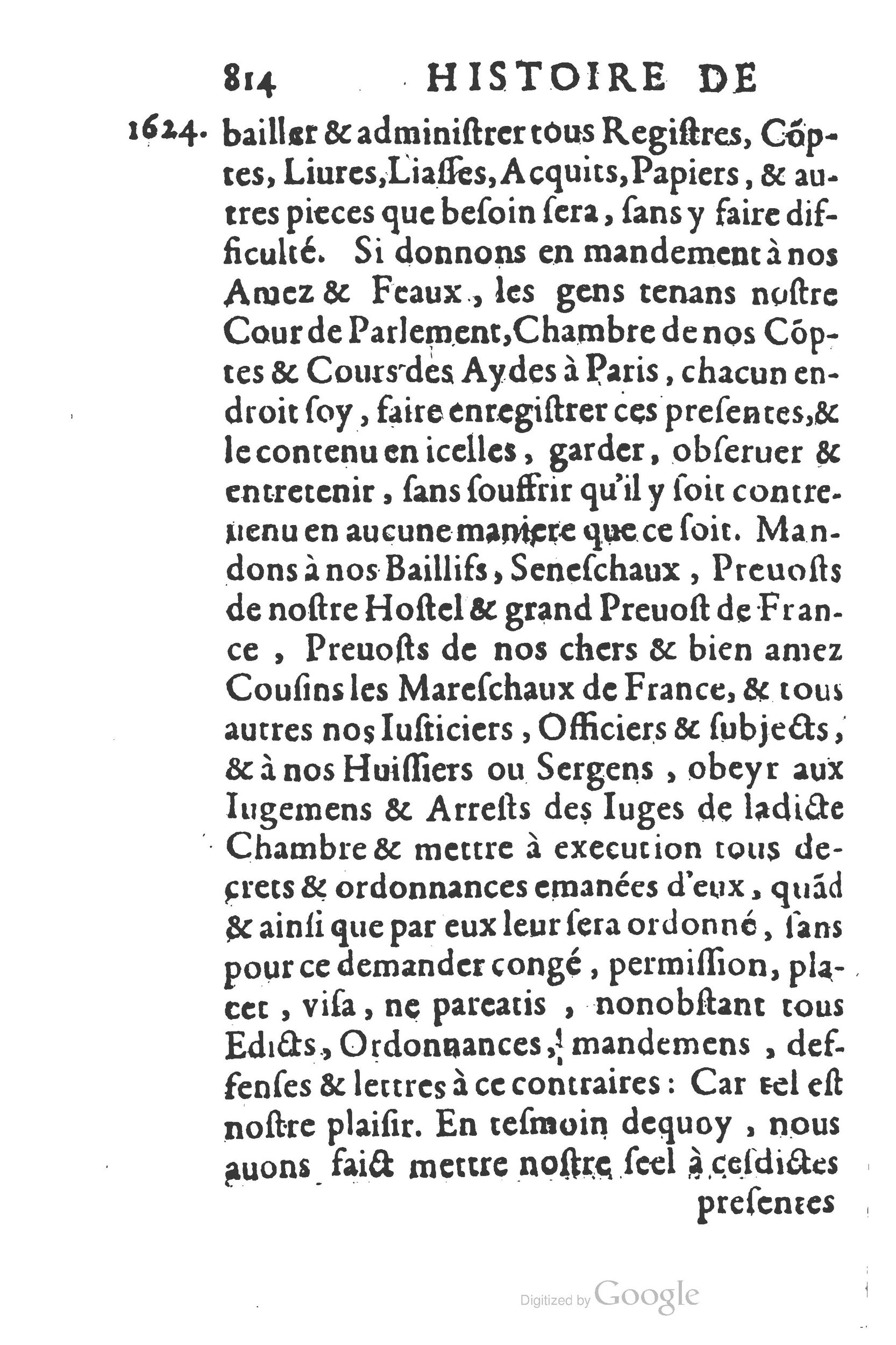 1626 - Joseph Bouillerot - Trésor de l’histoire générale de notre temps - BSB Munich