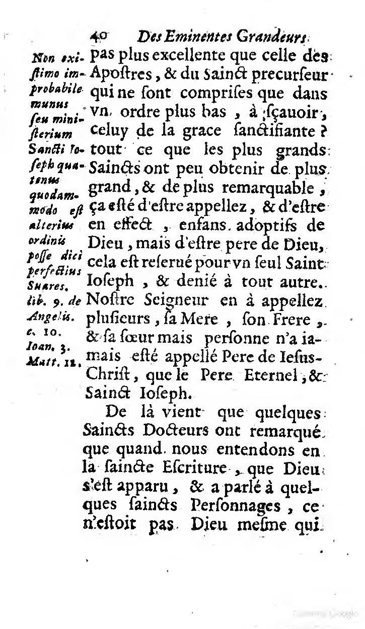 1646 - Jean Piot - Trésor inestimable de Saint-Joseph - BNC Rome