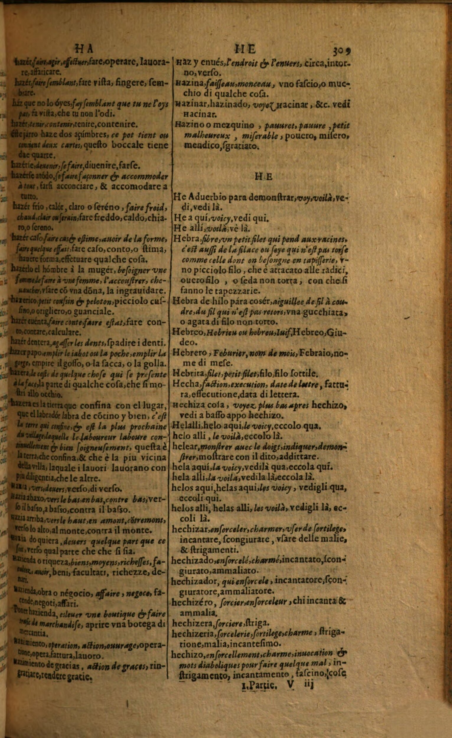 1617 - Samuel Crespin - Trésor des trois langues espagnole, française et italienne (Première partie) - Regensburg