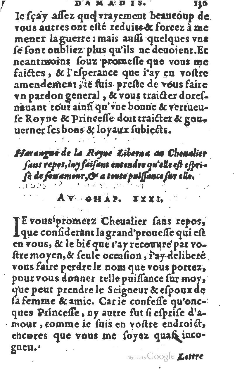 1582 - Jean Huguetan - Trésor des Amadis T. 1 - BM Lyon