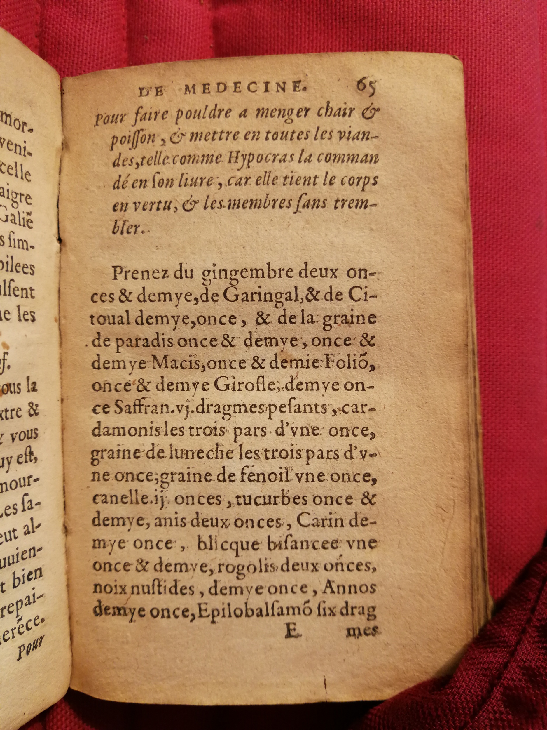 1586 - Benoît Rigaud - Trésor des fleurs et secrets de médecine - Sainte-Geneviève