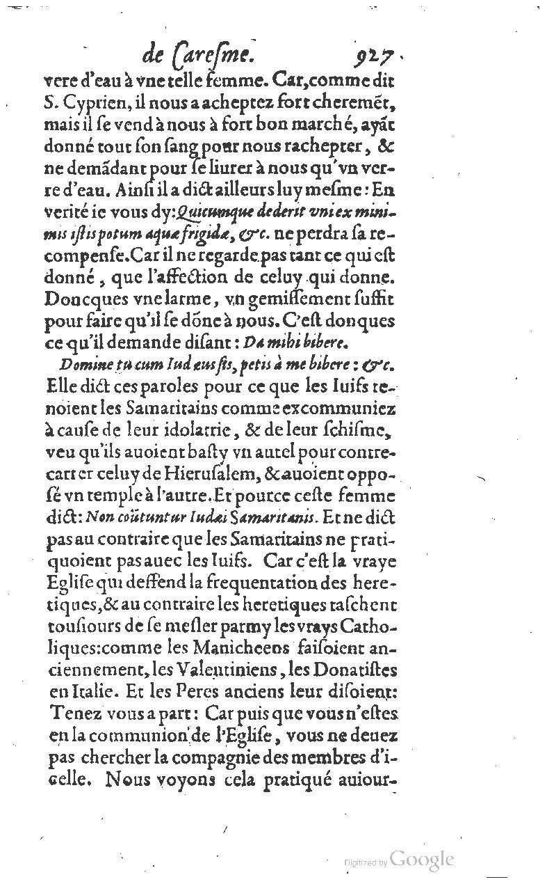 1607 - Nicolas Du Fossé - Trésor quadragésimal - T 01 - BM Lyon