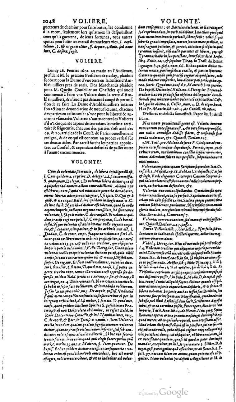 1629 - Veuve Nicolas Buon - Trésor du droit français (21754 T. 3) - BM Lyon