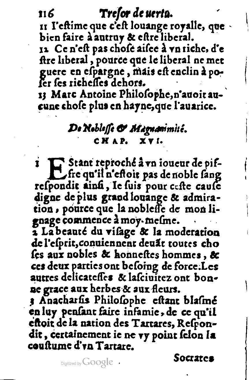 1576 - Benoît Rigaud - Trésor de vertu - British Library 1576 - Benoît Rigaud - Trésor de vertu - British Library