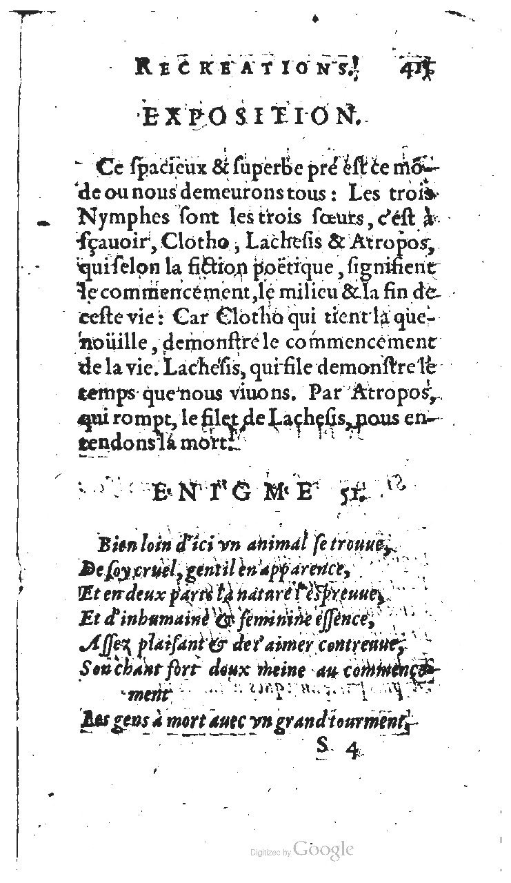 1627 - Jean Delamare - Trésor des récréations - BSB Munich