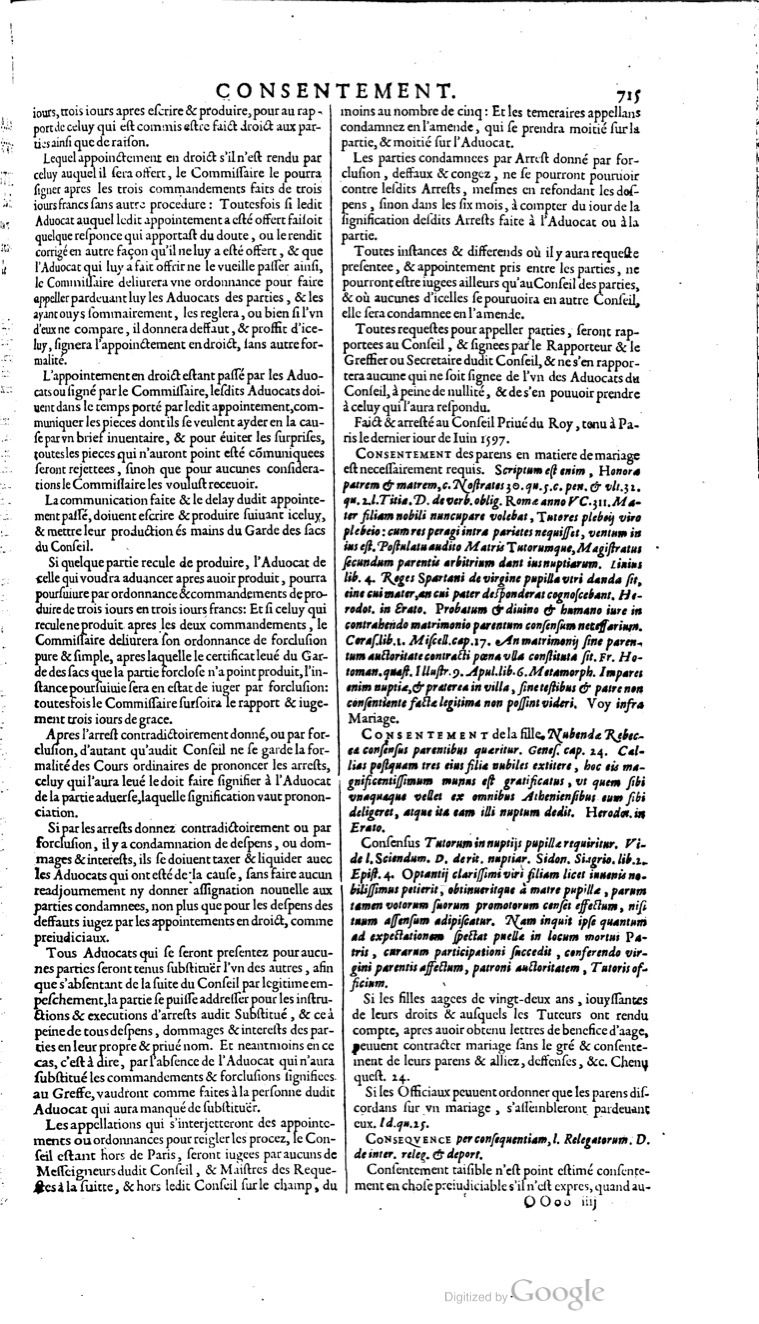 1629 - Veuve Nicolas Buon - Trésor du droit français (21754 T. 1) - BM Lyon