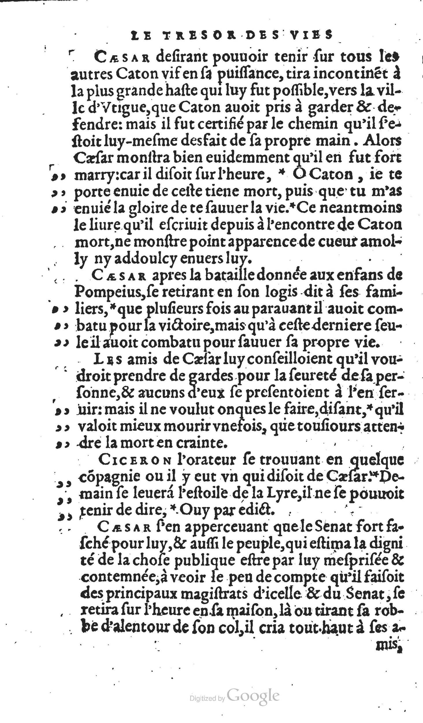 1567 - Willem Silvius - Trésor des vies de Plutarque - Anvers Musée Plantin-Moretus