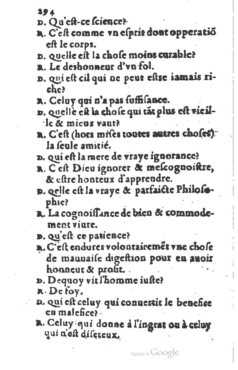 1581 - Nicolas Bonfons - Trésor des sentences dorées - Princeton 1581 - Nicolas Bonfons - Trésor des sentences dorées - Princeton