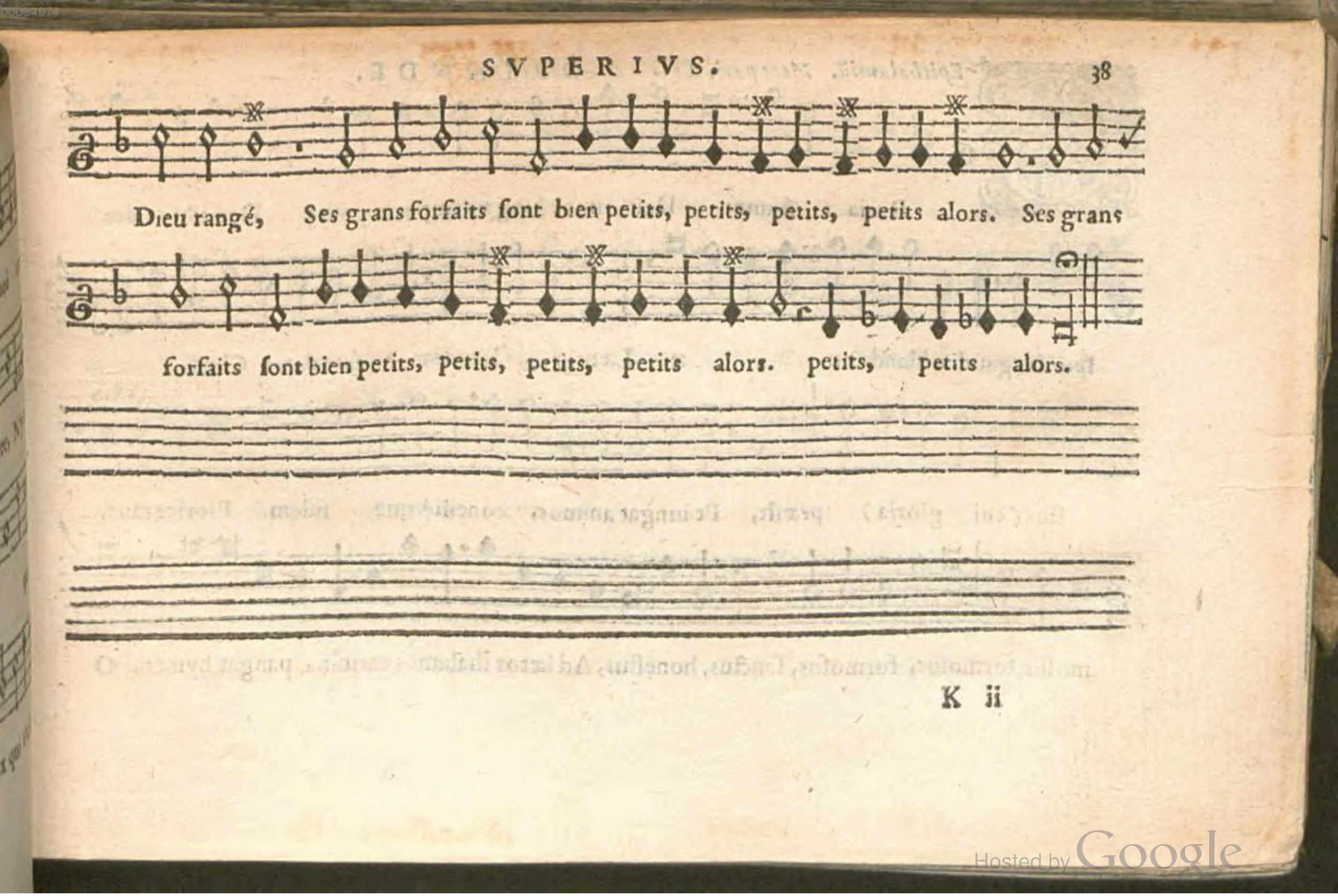 1576 - [Pierre de Saint-André] - Trésor de musique d’Orlande de Lassus Superius - BSB Munich
