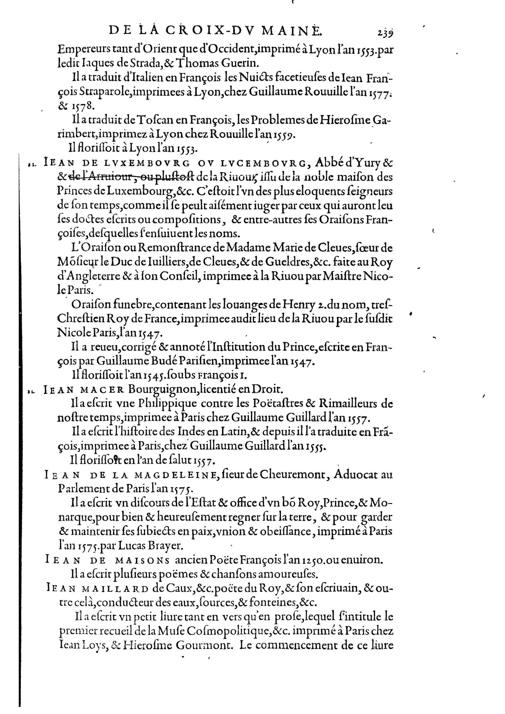 1584 - Abel L&#039;Angelier - Bibliothèques françaises - BnF