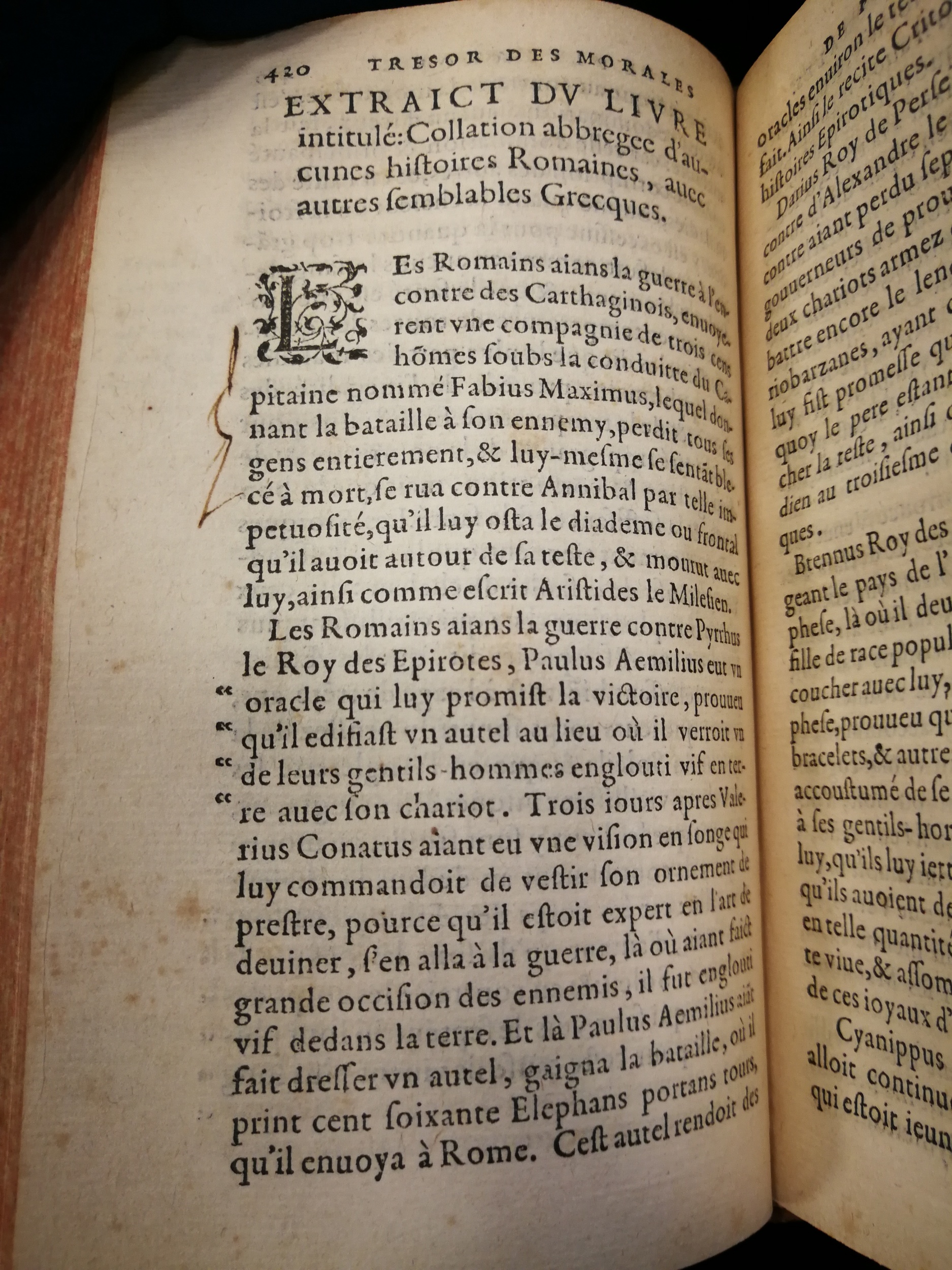 1577 - Jean Poupy - Trésor des morales de Plutarque - Les Méjanes, Aix-en-Provence