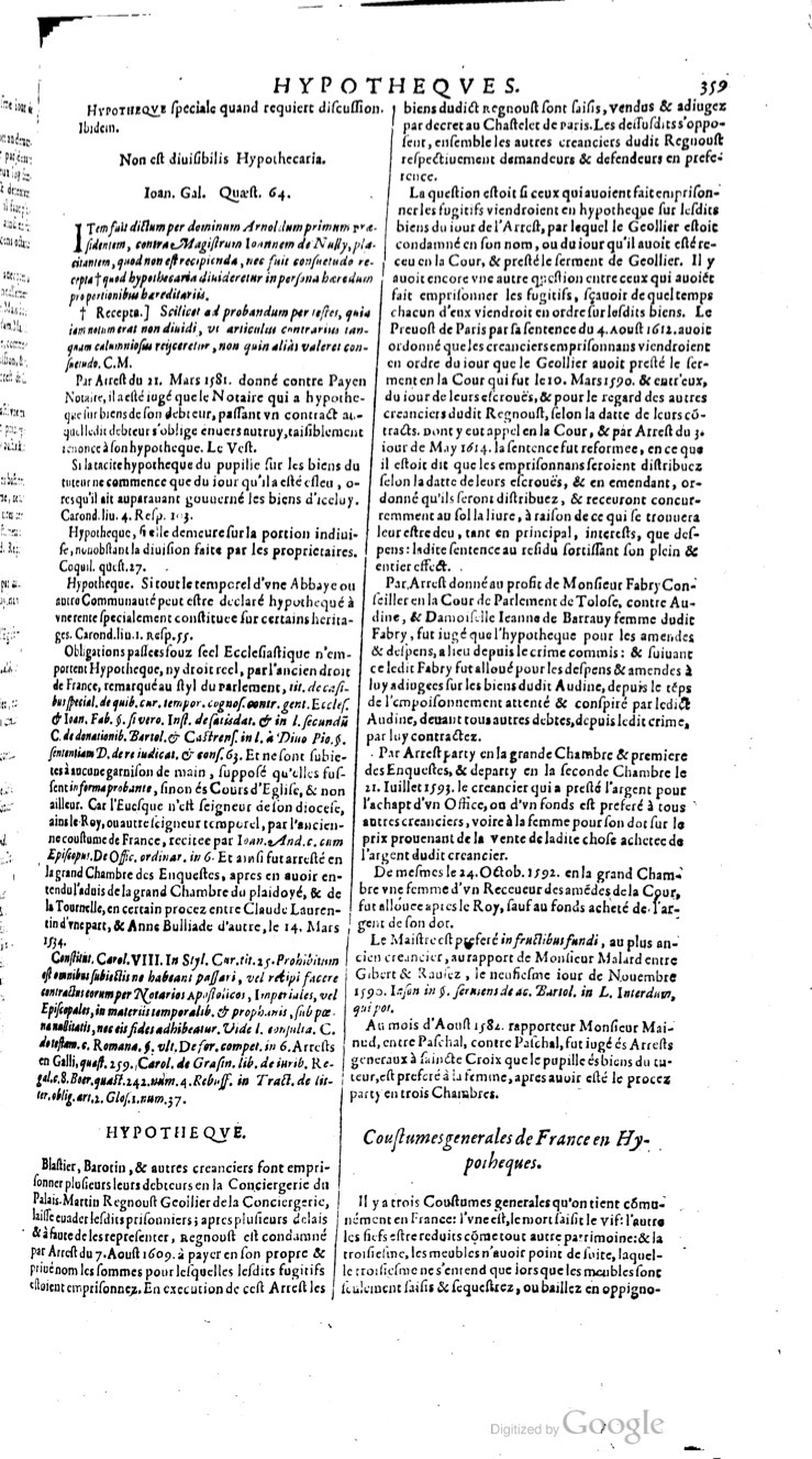 1629 - Veuve Nicolas Buon - Trésor du droit français (29620 T. 2) - BM Lyon