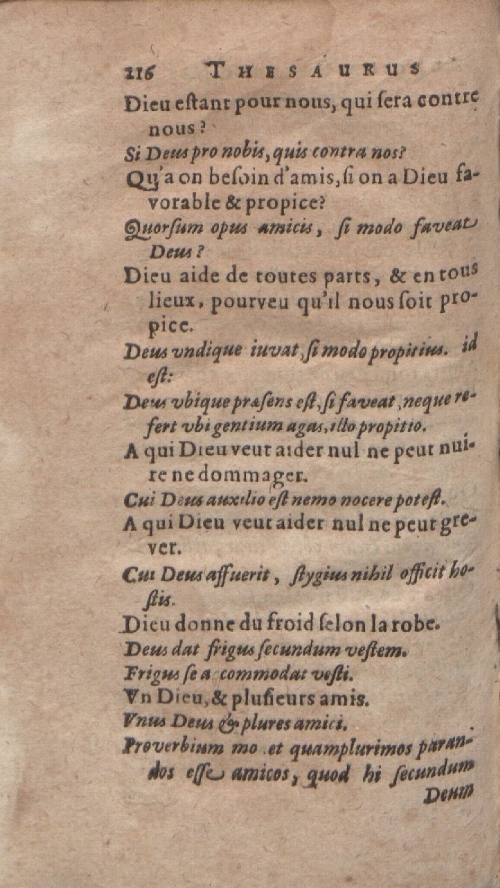 1612 - Dominicus Custos - Trésor des proverbes français - Bibliopol-Olomuc 1612 - Dominicus Custos - Trésor des proverbes français - Bibliopol-Olomuc