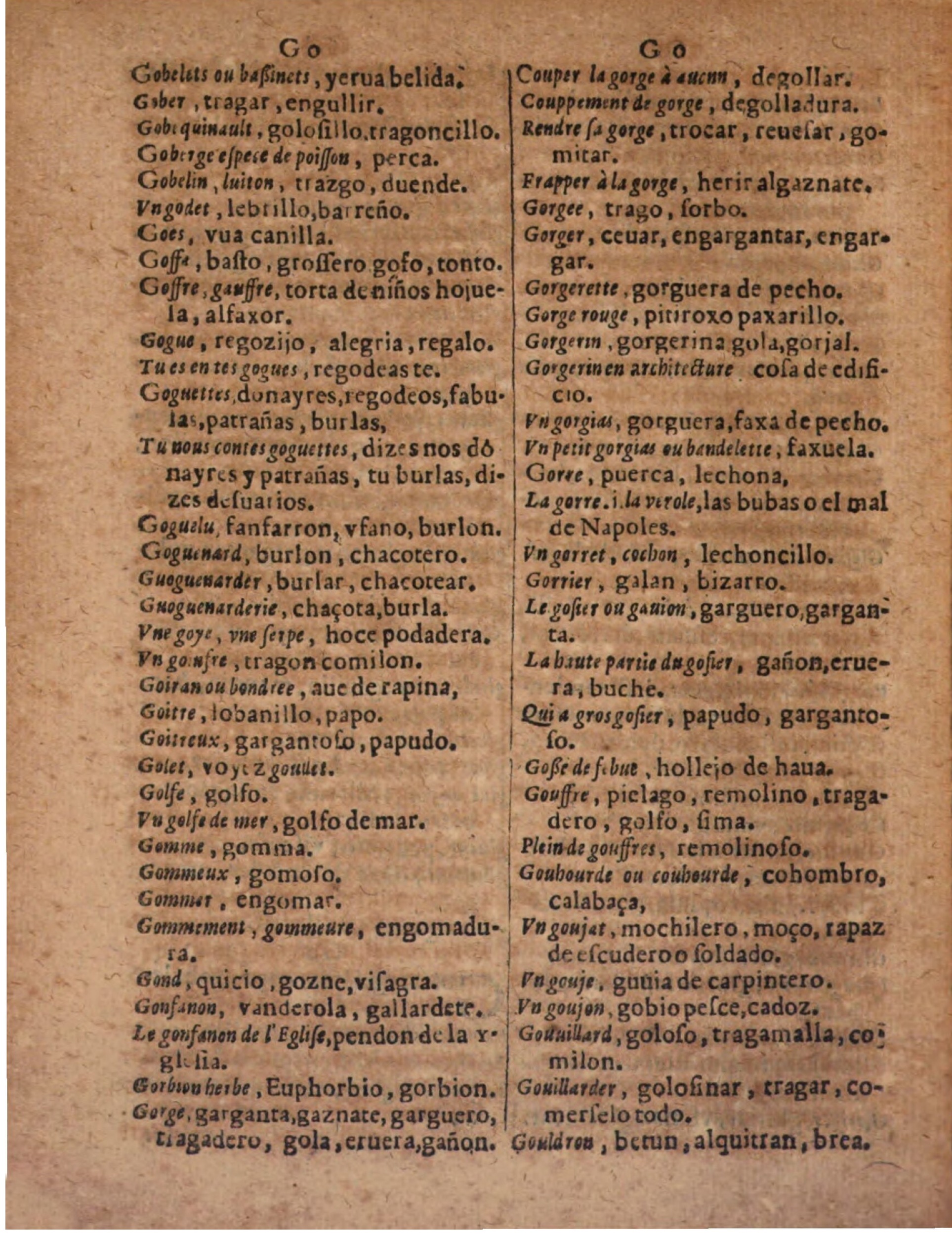 1624 - Hubert Antoine - Trésor des deux langues espagnole et française (Seconde partie) - BSB Munich