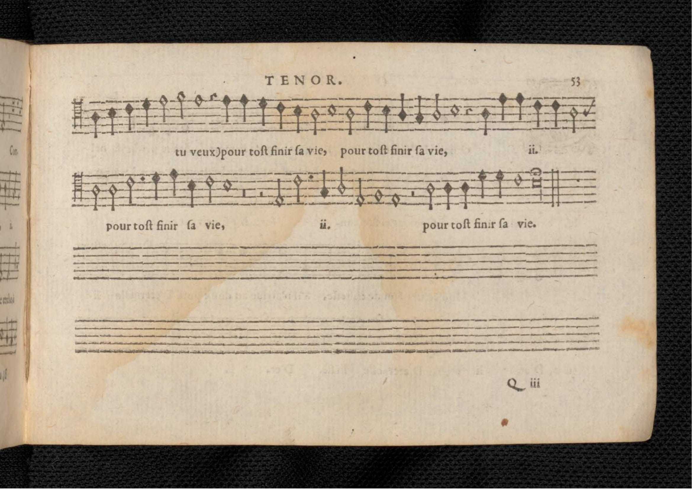 1576 - [Pierre de Saint-André] - Trésor de musique d’Orlande de Lassus Tenor - KBR Bruxelles