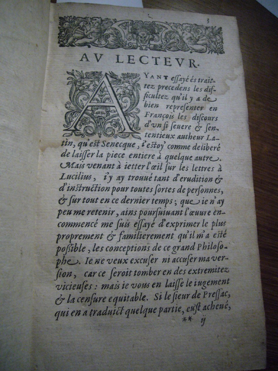 1604 - Jean Houzé - Œuvres morales et mêlées de Sénèque, Trésor de philosophie morale - T. 2 - BnF