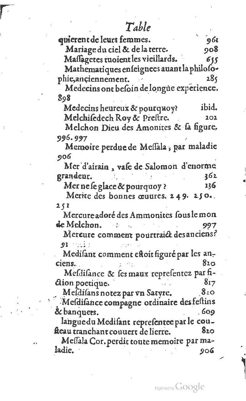 1607 - Nicolas Du Fossé - Trésor quadragésimal - T 01 - BM Lyon