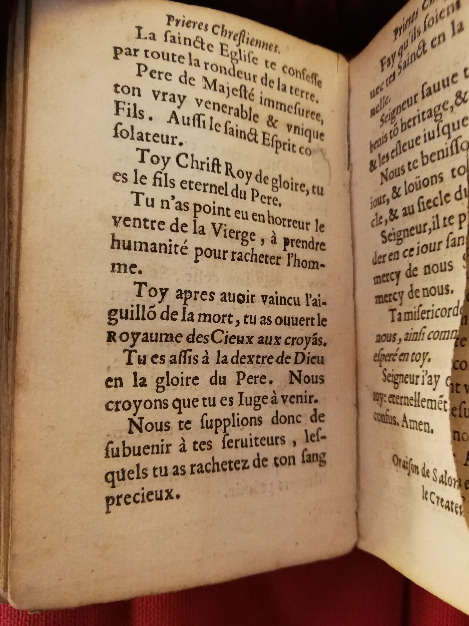 1598 - Barthélemy Macé - Trésor des prières, oraisons et instructions chrétiennes - Bibliothèque Sainte-Geneviève