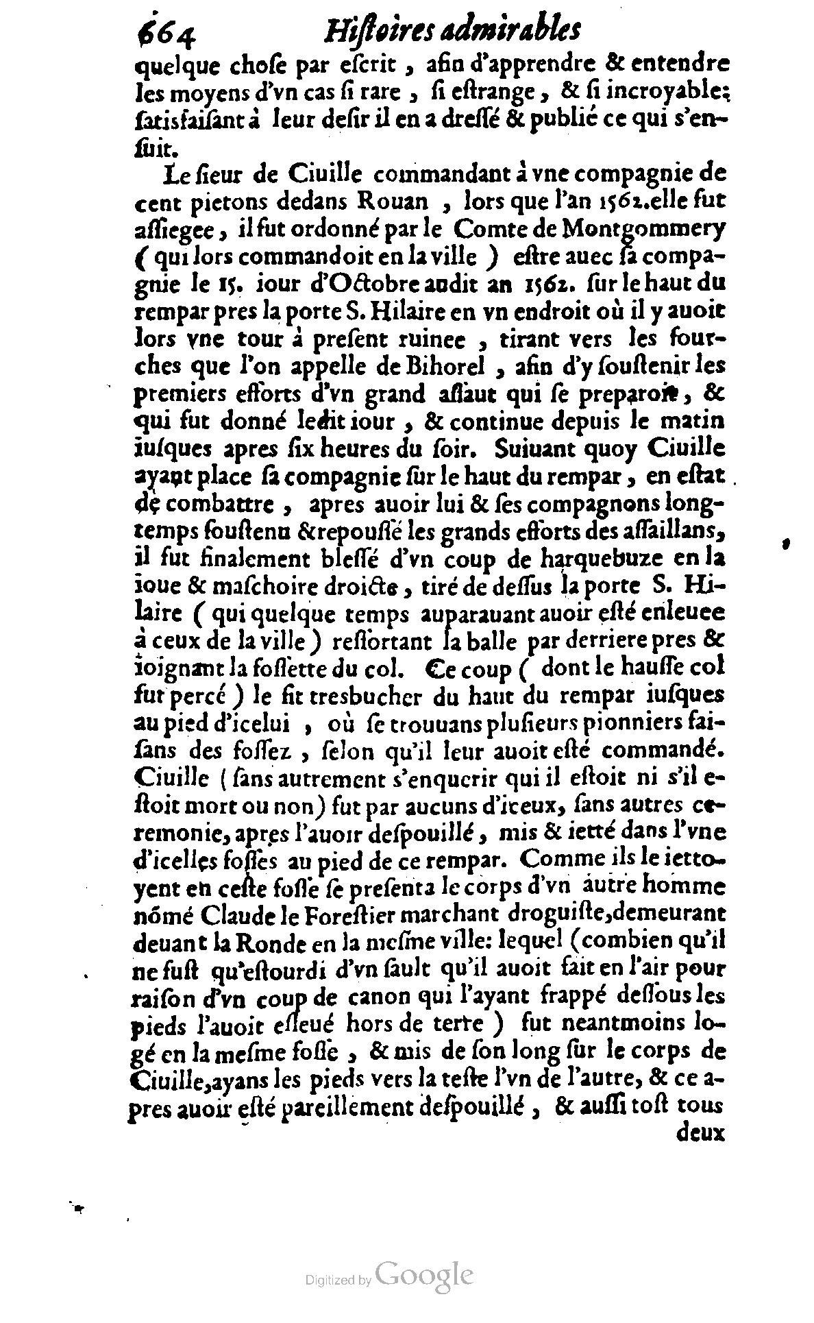 1620 - Samuel Crespin - Trésor d’histoires admirables et mémorables - BCU Lausanne