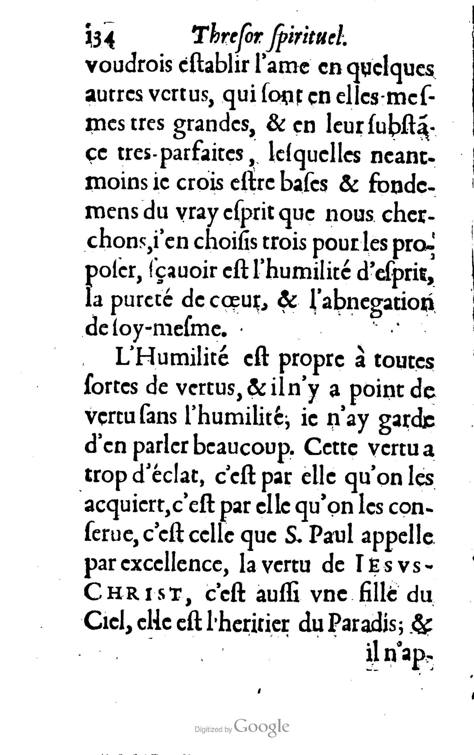 1633 - François Waudré - Trésor spirituel contenant les excellences du christianisme - BM Lyon