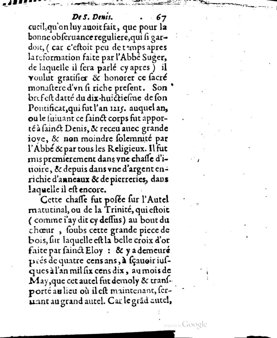 1636 - Jean Billaine - Trésor sacré ou inventaire des saintes reliques - British Library