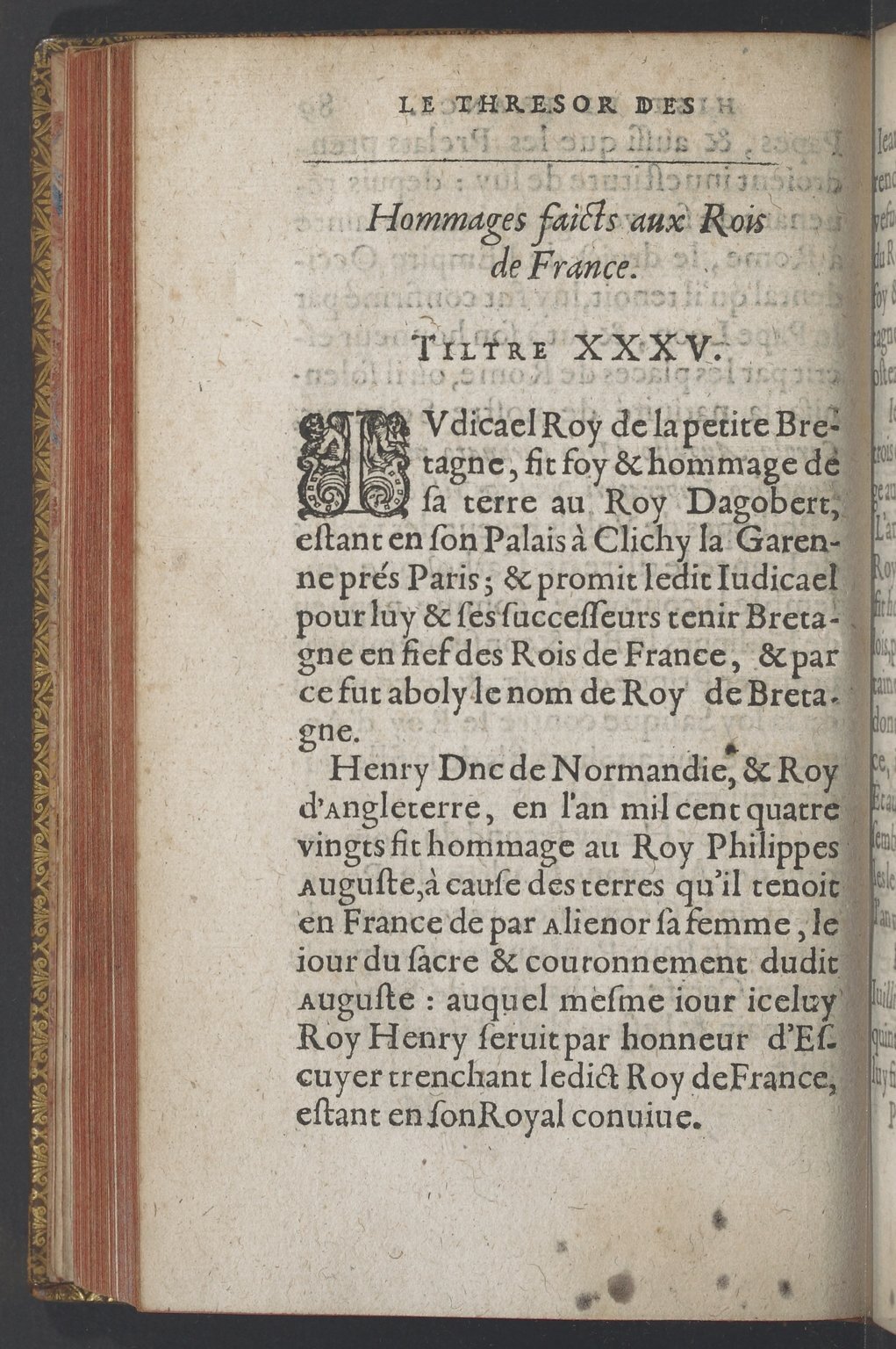 1603 - Galiot Corrozet - Trésor des histoires de France - BnF Tolbiac