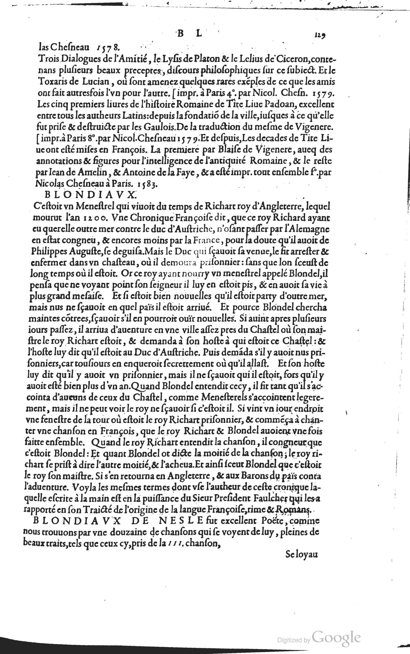 1585 - Barthélemy Honorat - Bibliothèques françaises - BSB Munich